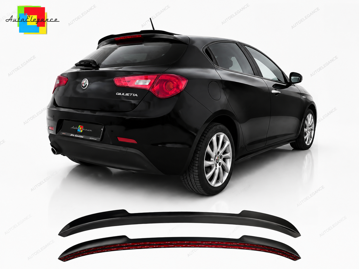 👉Prolunga Spoiler Tetto Alfa Romeo Giulietta 10-20 Alettone ABS Nero Lucido👈