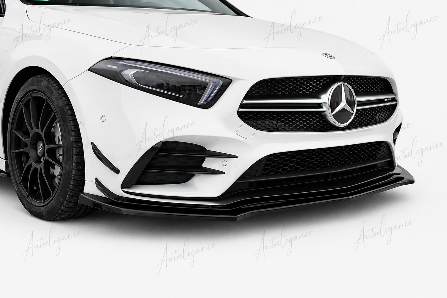 🔥ART.0066 SPLITTER ADATTO PER MERCEDES CLASSE A W177 AMG NERO LUCIDO🔥