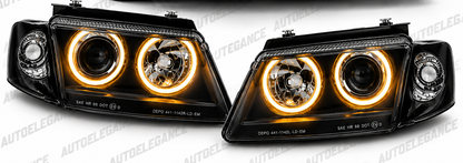 ART.10753  FARI ANTERIORI ADATTO PER VW PASSAT B5 3B 11.96-08.00 NERO