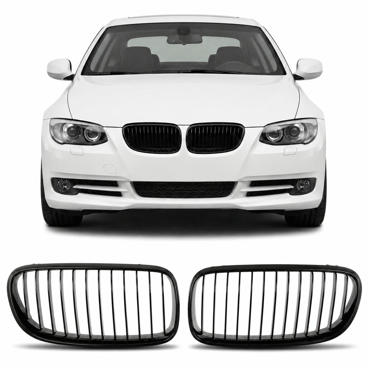 👉Griglia anteriore lucida nera adatta per BMW Serie 3 E92 E93 2010-2013👈