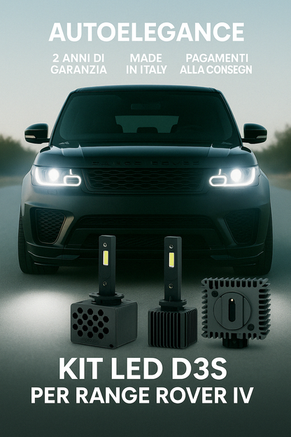 ⭐KIT XENON D3S 6000K ANABBAGLIANTI PER RANGE ROVER IV – LUCE BIANCA POTENTE⭐