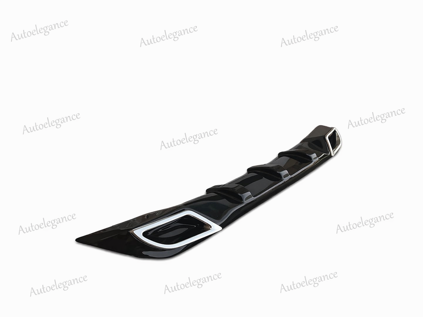 🔥ART.0940 DIFFUSORE ADATTO PER PEUGEOT 208 TERMINALI OVALI ABS NERO LUCIDO🔥