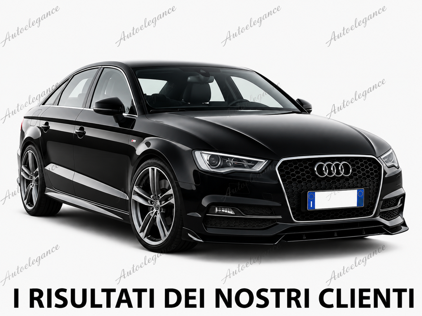 🔥AUDI A3 8V 2012-2015 SOTTO PARAURTI ANTERIORE SPLITTER ABS NERO LOOK RS3🔥
