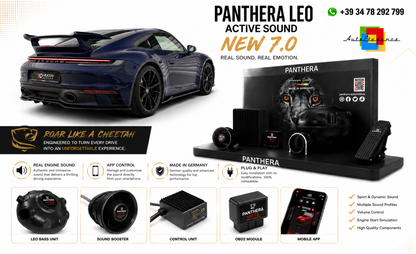 💕ART.2672 PANTHERA Soundsystem Booster 7.0 -  Porsche 911 Carrera Aero💕