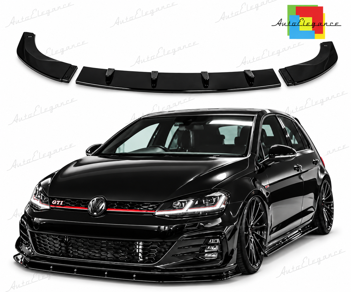 👉Splitter anteriore per VW Golf 7.5 GTI (2017-2019) Nero lucido👈
