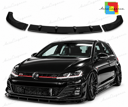 👉Splitter anteriore per VW Golf 7.5 GTI (2017-2019) Nero lucido👈