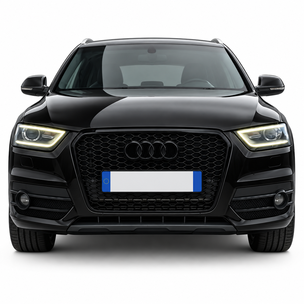 👉Griglia stile RSQ3 per Audi Q3 (8U) (2011-2014) Nero lucido👈