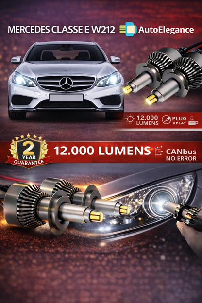 KIT LED Classe E W212 ANABAGLIANTI H7 CANBUS Bianco 6500K 360 gradi