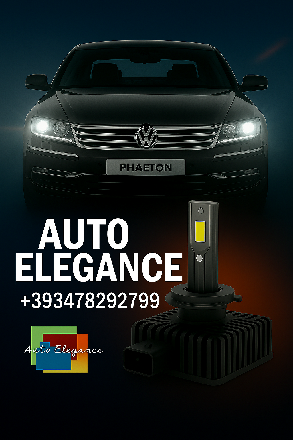 💕COPPIA LAMPADE D1S LED DA XENON A LED PER  VW PHAETON 💕