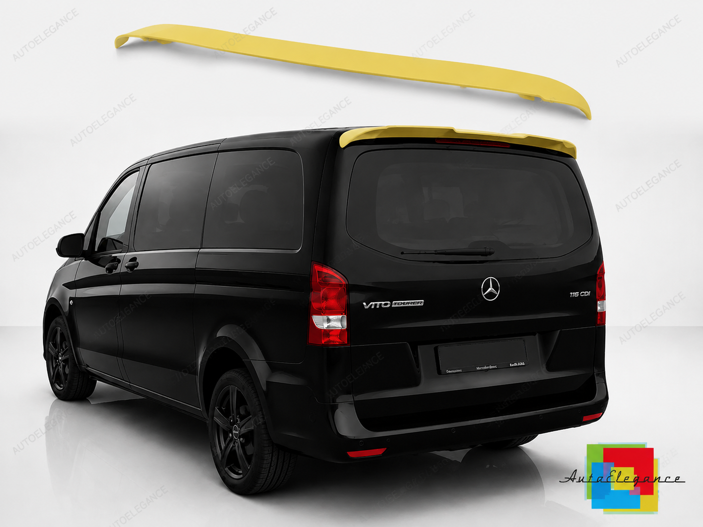 👉Spoiler Tetto Posteriore per Mercedes Vito W447 (2014+) PU Non Verniciato 👈