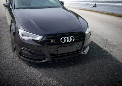 ⭐GRIGLIA ANTERIORE ADATTO PER AUDI A3 S3 8V 2012-2015 BLACK ⭐