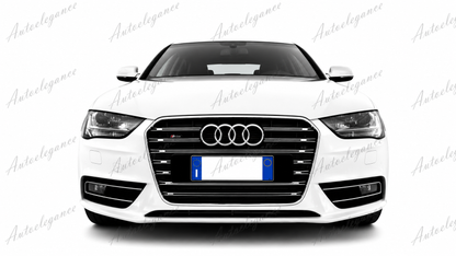 🔥ART.0588 GRIGLIA ADATTO PER AUDI A4 B8 2011-2015 LOOK S4 BORDO CROMATO🔥