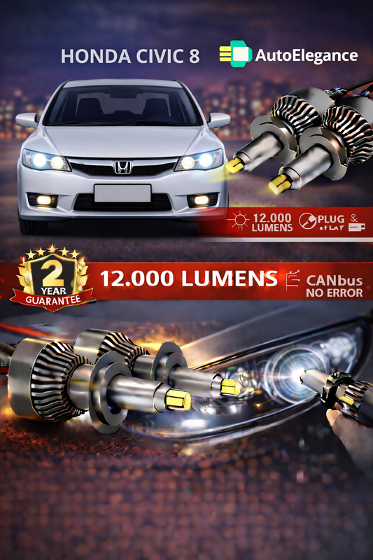 KIT LED Honda CIVIC 8 ANABAGLIANTI H7 CANBUS Bianco 6500K 360 gradi