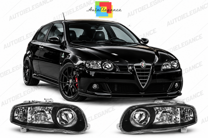 ART.5467  FARI ANTERIORI ADATTO  PER  ALFA ROMEO 147 01.01-12.04 NERO