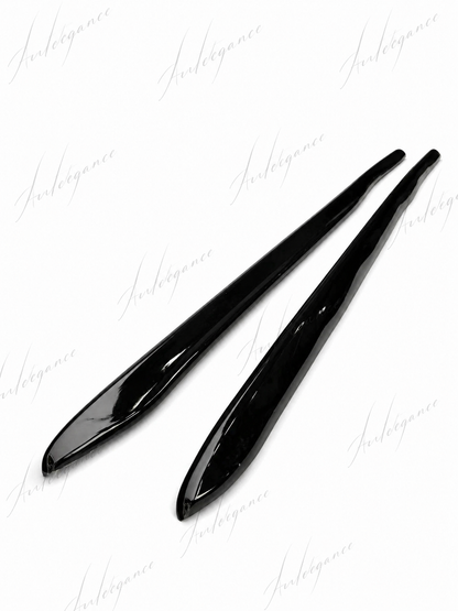 🔥ART.0475 MINIGONNE LATERALI AUDI A4 B8 B8.5 SOTTOPORTA SLINE ABS NERO LUCIDO🔥