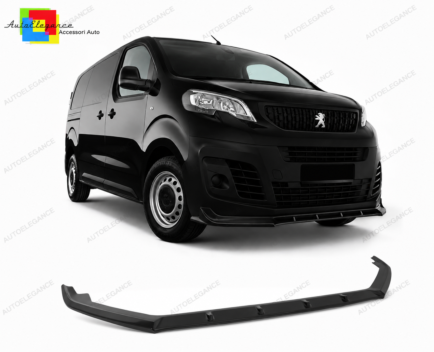 👉Splitter Anteriore per Opel Vivaro C 2019-2024 Spoiler Nero Lucido👈