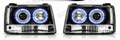 ART.11162 FARI ANTERIORI ADATTO PER JEEP GRAND CHEROKEE 93-98 NERO