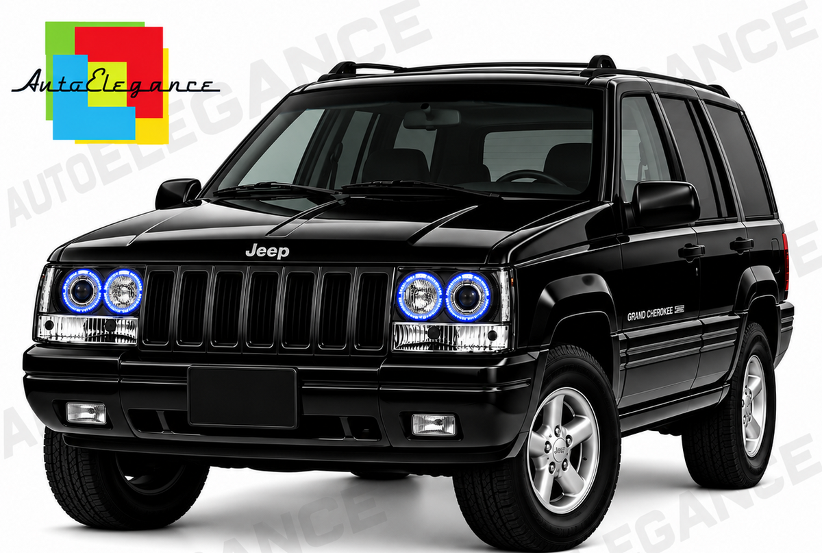 ART.11162 FARI ANTERIORI ADATTO PER JEEP GRAND CHEROKEE 93-98 NERO