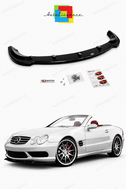 💕Splitter adatto per  Mercedes Sl R230 Amg nero lucido 💕