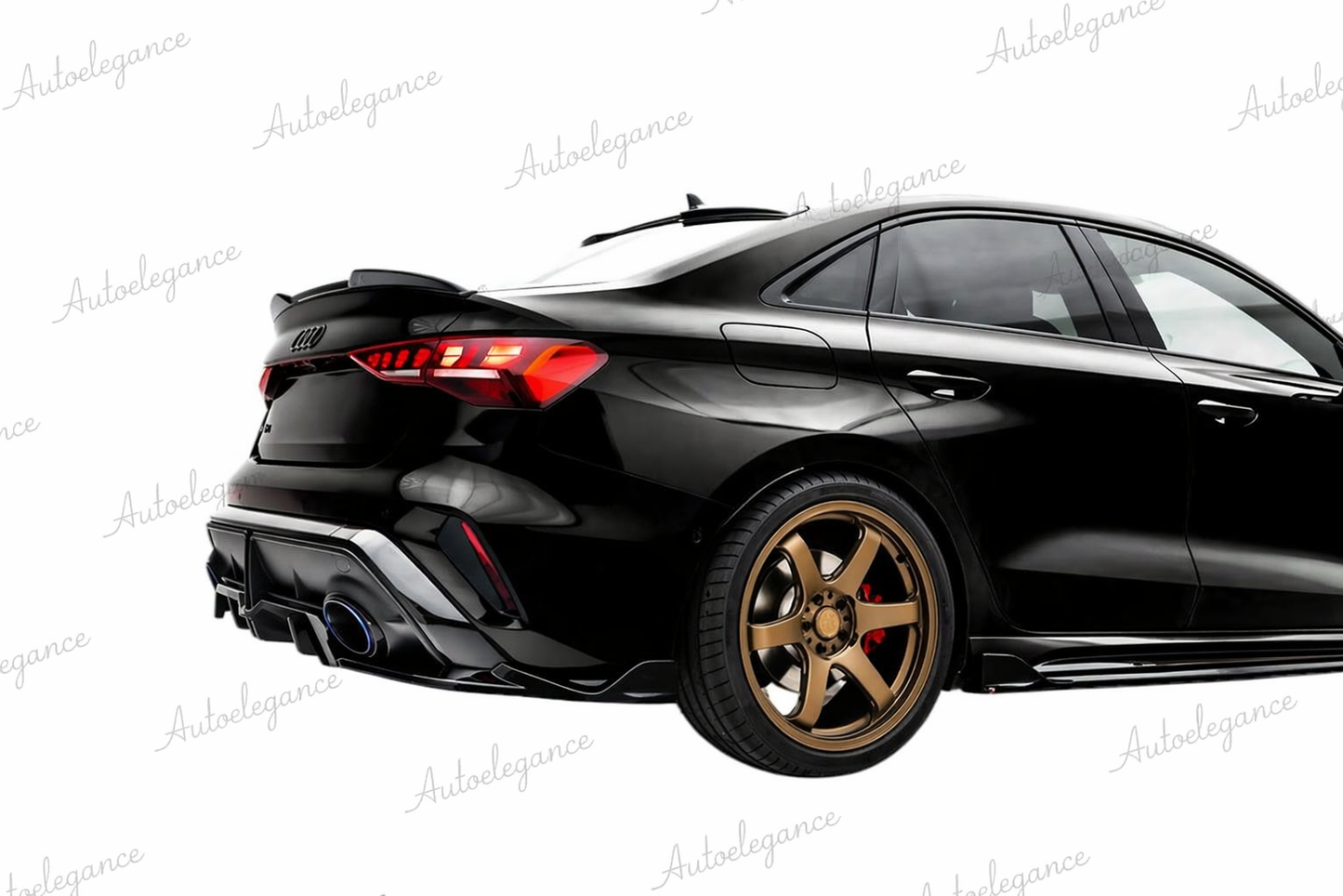 🔥ART.9663 SPLITTER POSTERIORE V.2 ADATTO PER AUDI RS3 BERLINA 8Y FACELIFT🔥