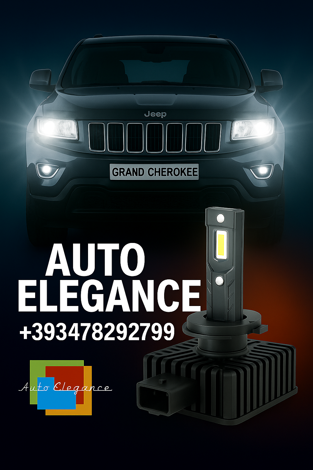 💕COPPIA LAMPADE D1S LED DA XENON A LED PER JEEP GRAND CHEROKEE III💕