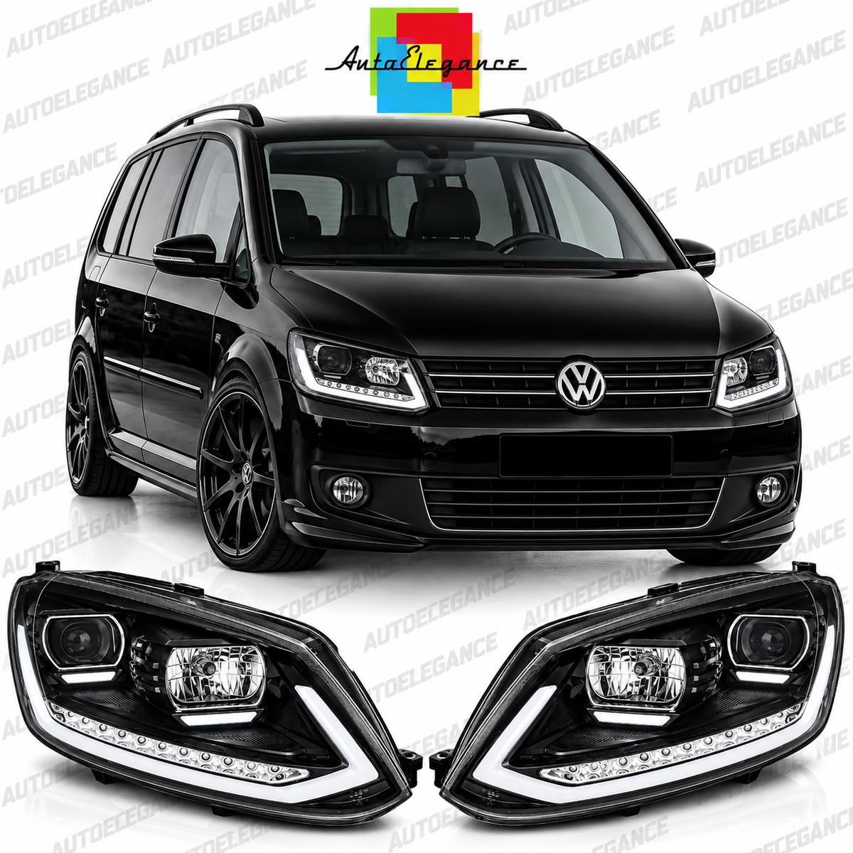 ART.10754  FARI ANTERIORI ADATTO PER VW TOURAN I 10-15