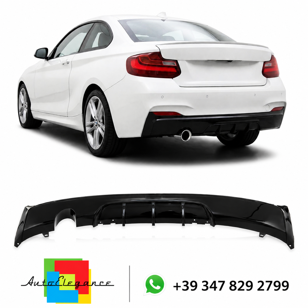 SPLITTER SUITABLE FOR VW GOLF 8 GTI GTD RLINE LOOK GLOSSY BLACK SPORTY DESIGN 