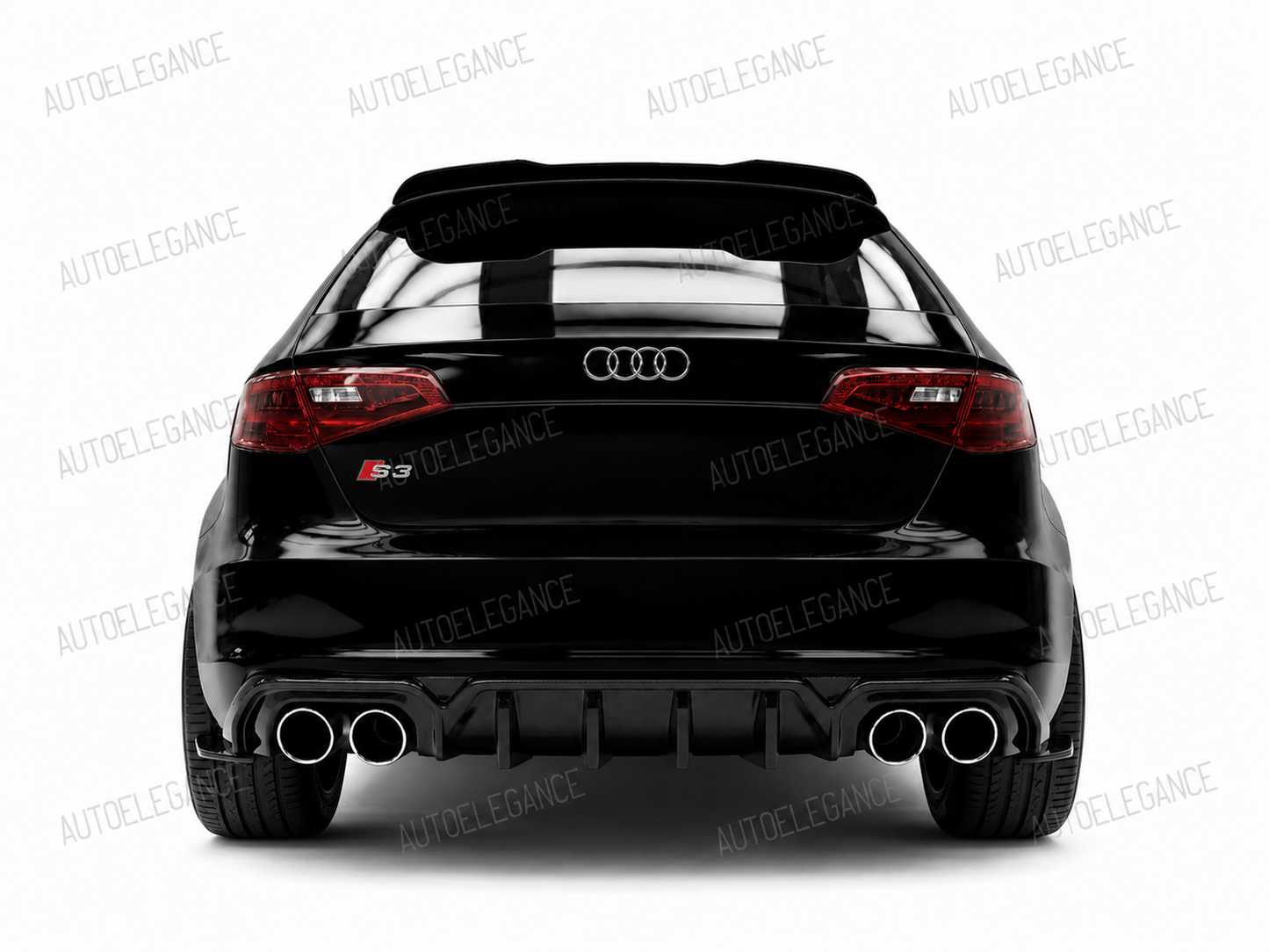 💕ART.10085 DIFFUSORE LOOK RS3 AUDI A3 8V SLINE 2012-2016 SOLO PER PARAURTI 💕