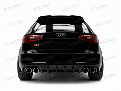 💕ART.10085 DIFFUSORE LOOK RS3 AUDI A3 8V SLINE 2012-2016 SOLO PER PARAURTI 💕