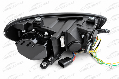 ART.10777  FARI ANTERIORI ADATTO PER  VW SCIROCCO 08-04.14 NERO
