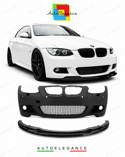 💕PARAURTI ANTERIORE BMW E92 E93 06-10 LOOK M PDC SRA + LIP ANTERIORE💕