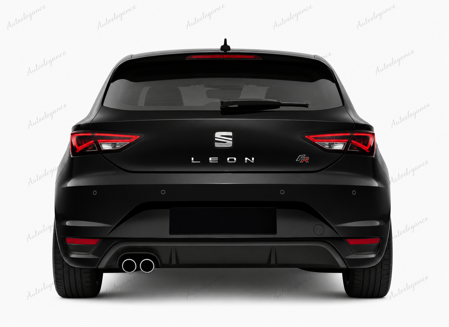 🔥ART.0858 PARAURTI POSTERIORE PER SEAT LEON 5F 5 PORTE LOOK FR CON USCITA 1+1🔥