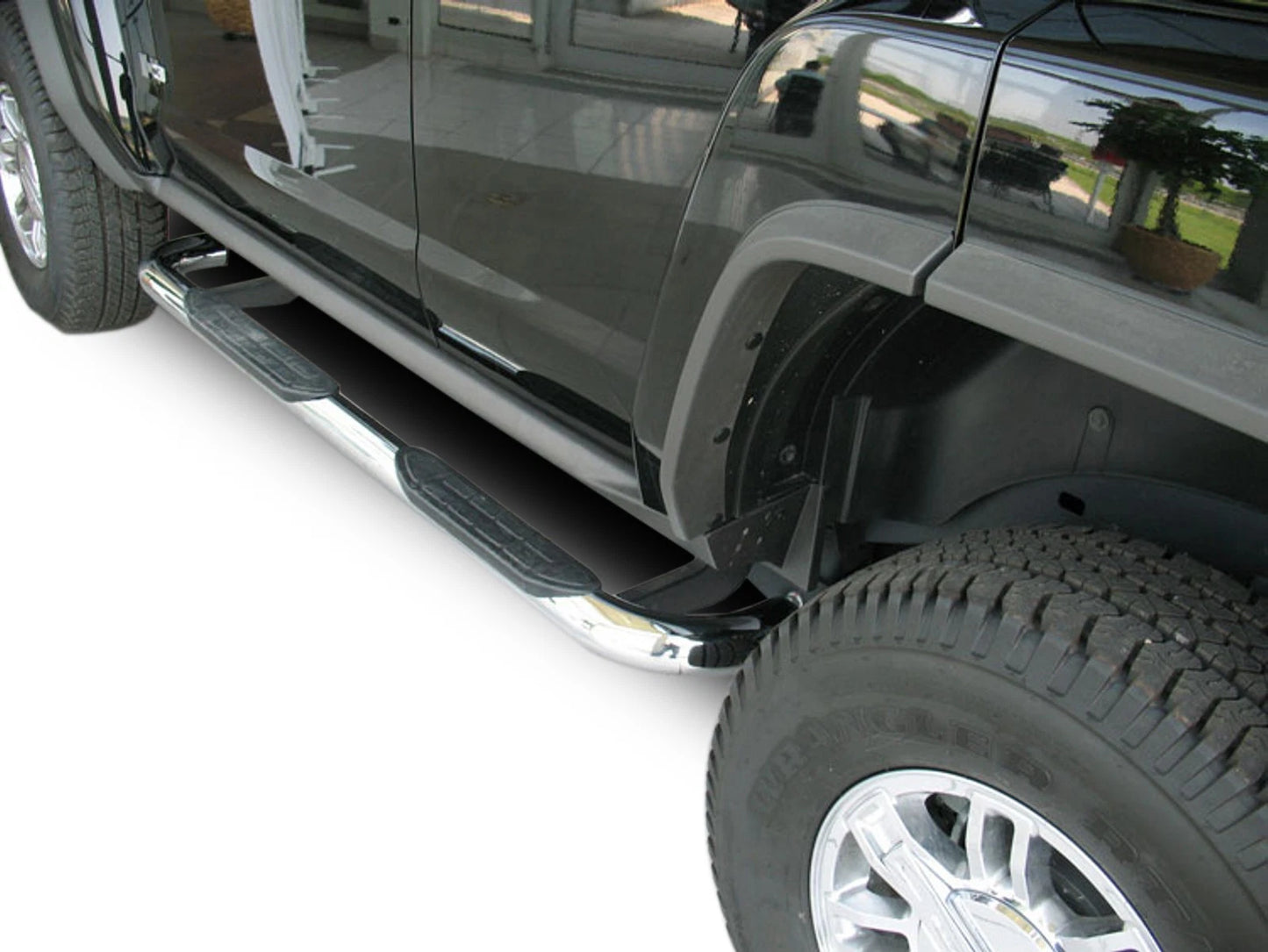 💫ART.5446 Pedane Laterali Inox per Hummer H3 2005-2010💫