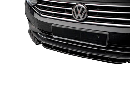 FRONT SPLITTER V.1 SUITABLE FOR VOLKSWAGEN PASSAT B8 FACELIFT 
