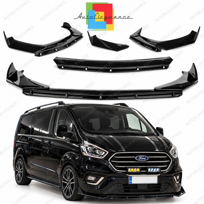 👉Splitter paraurti anteriore adatto per ford transit custom 18+ nero lucido👈