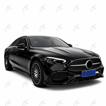 💕ART.1062 KIT AERO ANTERIORE MERCEDES CLASSE C W206 2021 AMG NERO LUCIDO💕