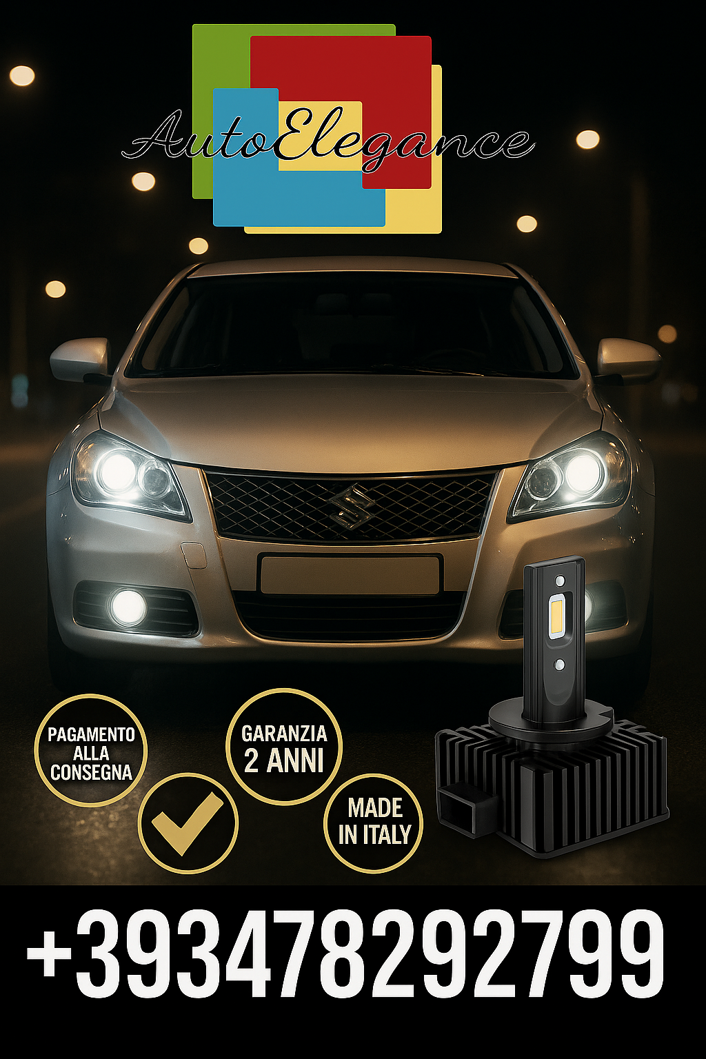 COPPIA LAMPADE D2S LED DA XENON A LED PER  Suzuki Kizashi