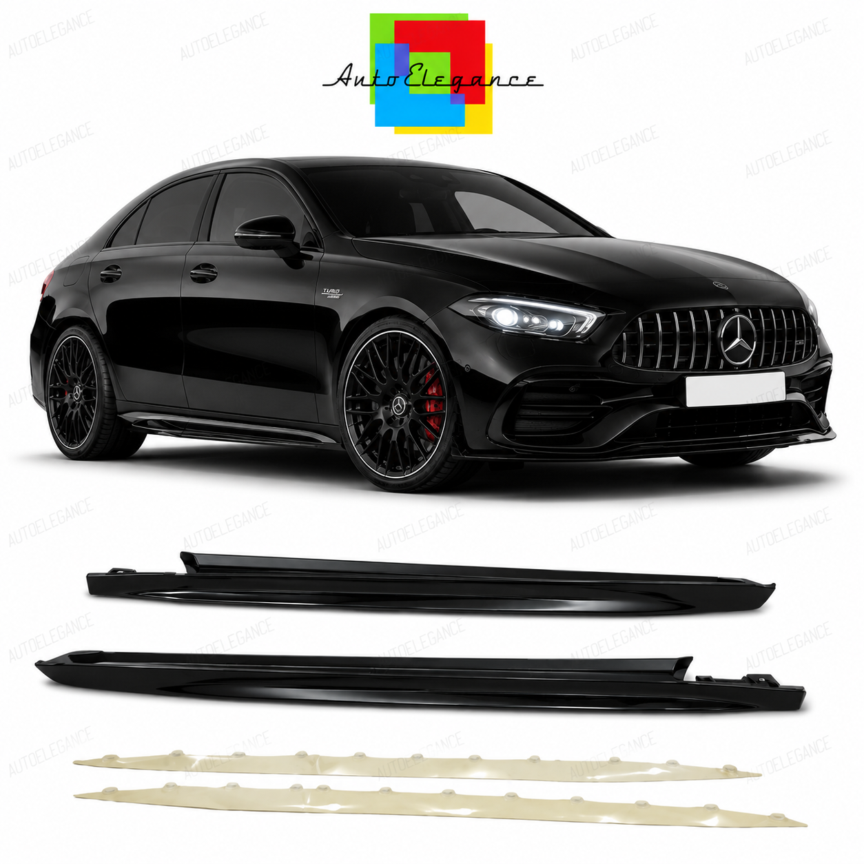 💕MINIGONNE LATERALI MERCEDES W206 21- LOOK AMG C63💕