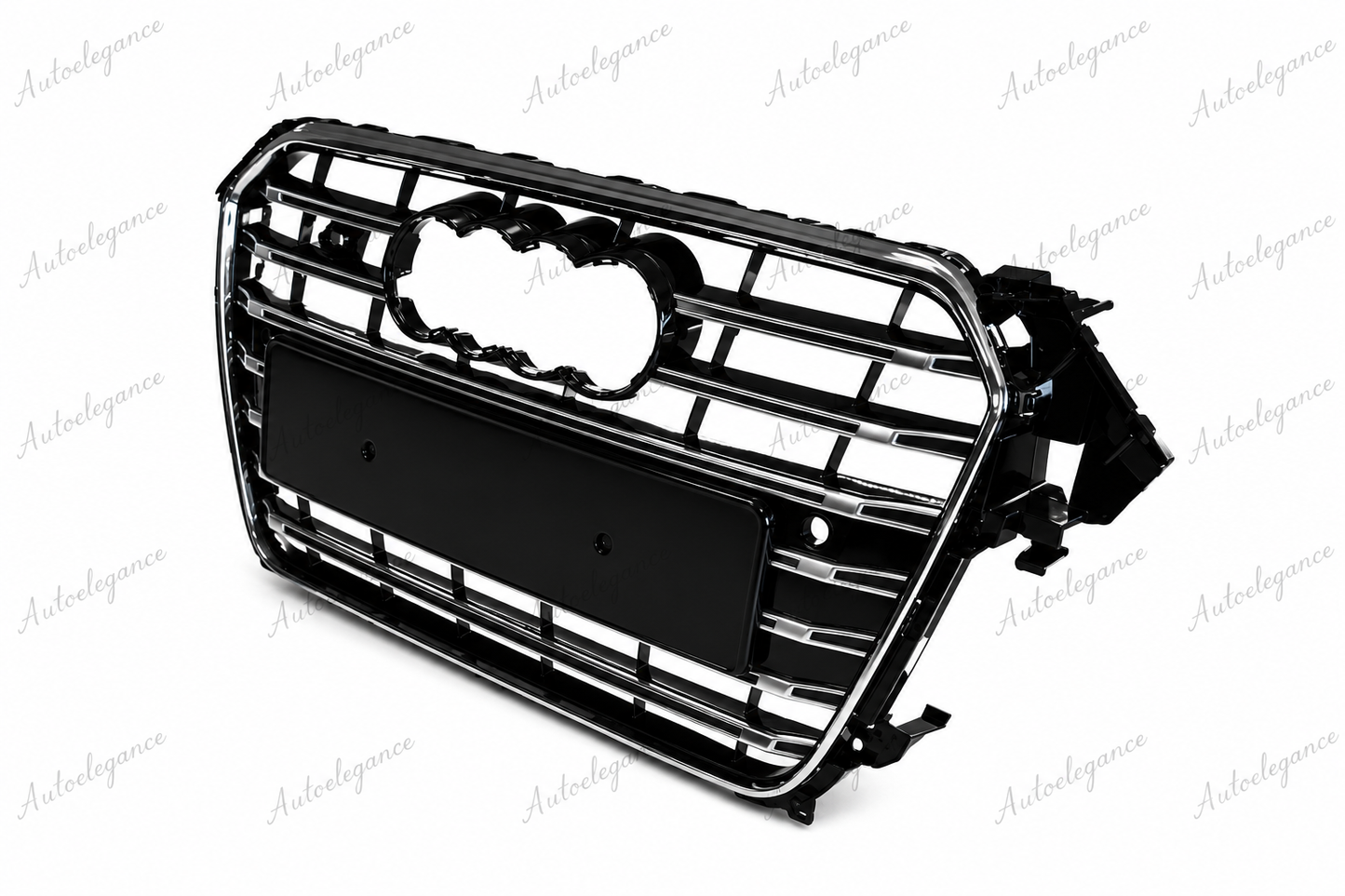 🔥ART.0588 GRIGLIA ADATTO PER AUDI A4 B8 2011-2015 LOOK S4 BORDO CROMATO🔥