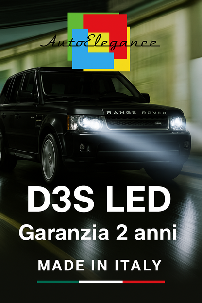 ❤️ KIT LED D3S 6000K BIANCO GHIACCIO ANABBAGLIANTI PER RANGE ROVER III❤️