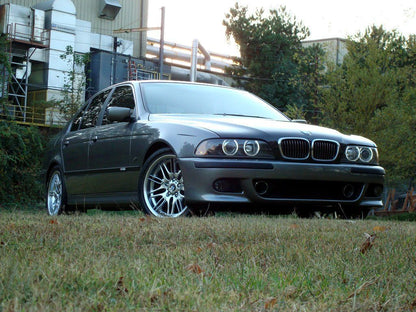 💫ART.7422 FARI ANTERIORI "XENON" ANGEL EYES NERI per BMW E39 09.95-06.03💫