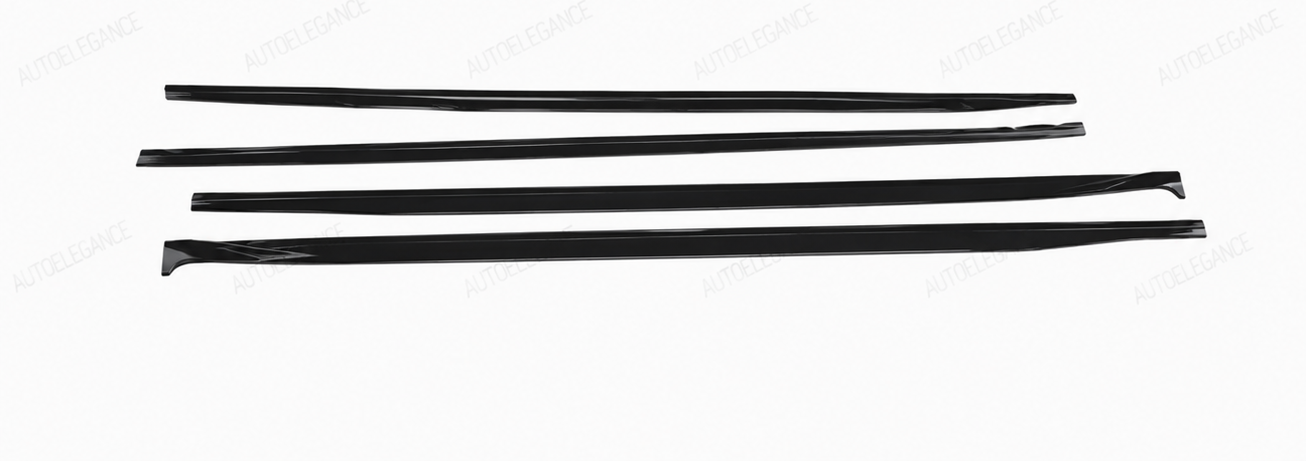 💕SOTTO MINIGONNE LATERALI VOLKSWAGEN VW GOLF 8 LOOK R LINE NERO LUCIDO💕