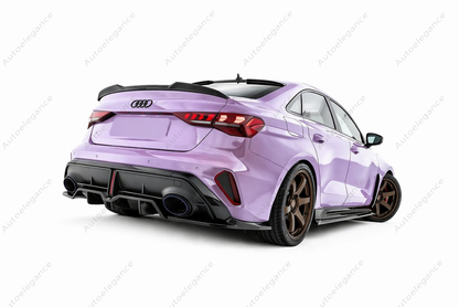 🔥ART.9661 SPLITTER POSTERIORE V.1 ADATTO PER AUDI RS3 BERLINA 8Y FACELIFT🔥