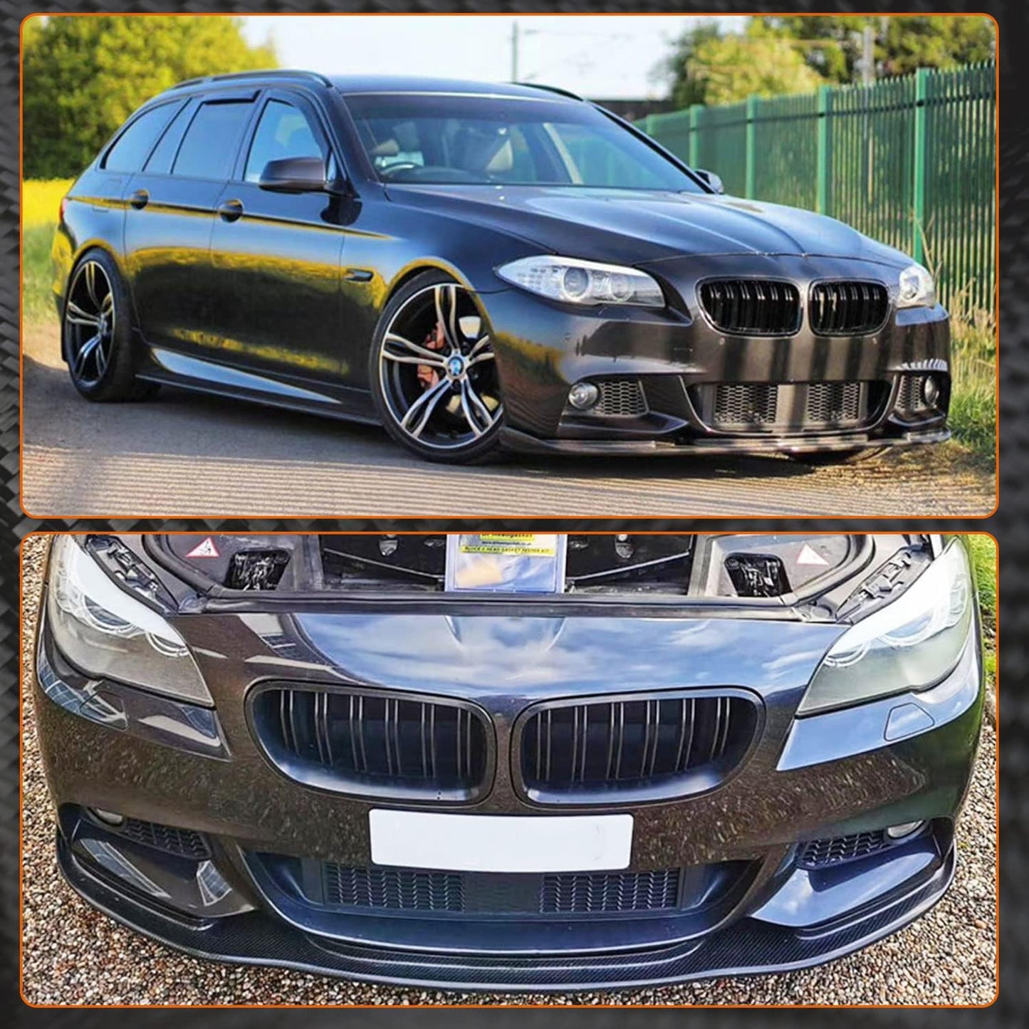 💫ART.4935 Splitter (Carbonio) M-Tech per BMW F10 / F11 2010-2012💫