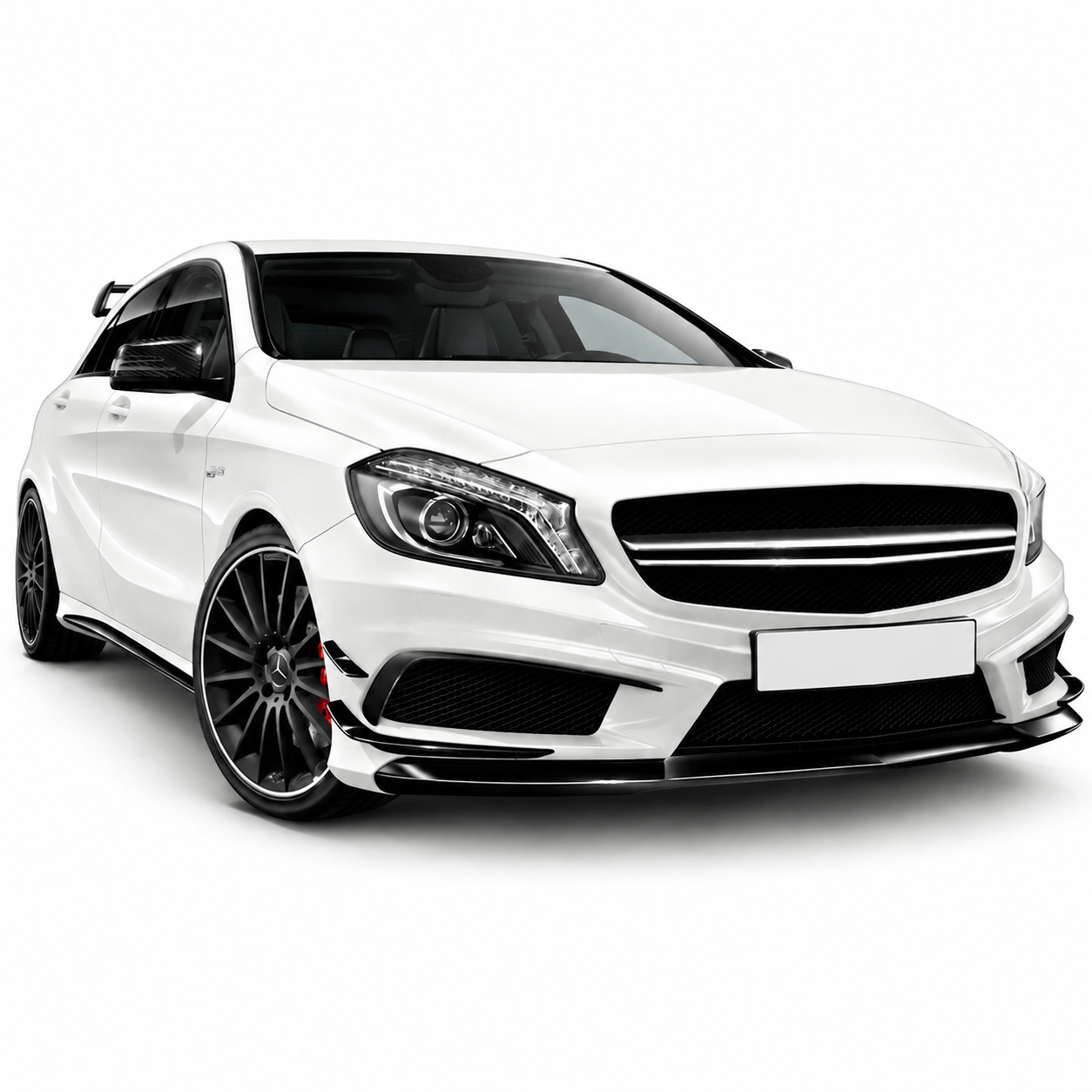 💕PARAURTI ANTERIORE MERCEDES CLASSE A W176 12-15 LOOK AMG A45 SRA💕