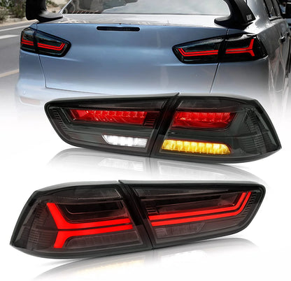 Luci posteriori a LED per Mitsubishi Lancer ed EVO X 2008-2021 (non adatte a Sportback/fortis/io) con animazione dinamica