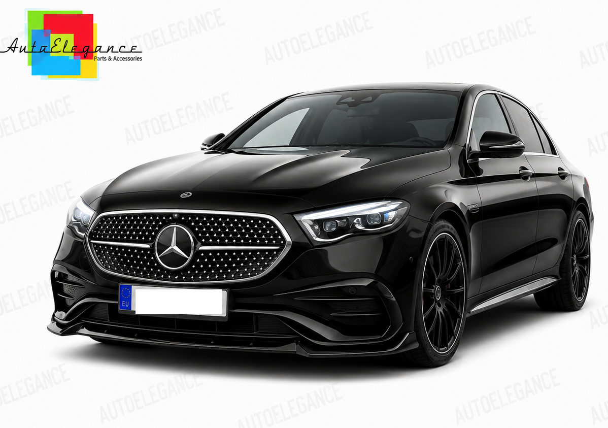 💕SPLITTER ANTERIORE MERCEDES W214 24- LOOK AMG NERO LUCIDO💕