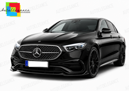 💕SPLITTER ANTERIORE MERCEDES W214 24- LOOK AMG NERO LUCIDO💕
