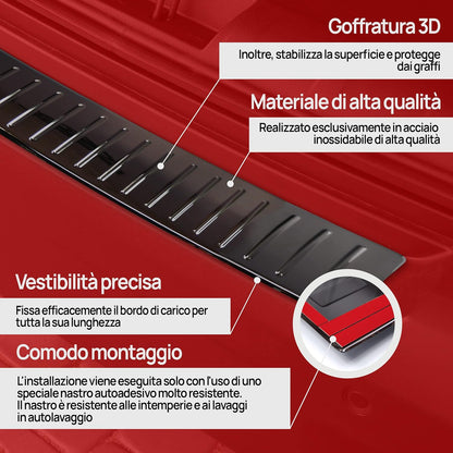 Rear Bumper Protector | Compatible with Mercedes Vito V-Class W447 from 2014- | Polished Stainless Steel, Polished Graphite | Bumper Protector Protects the bumper paintwork