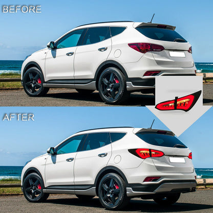 Fanali posteriori Fumè Full LED compatibili per Hyundai Santa Fe Sport 2013-2018